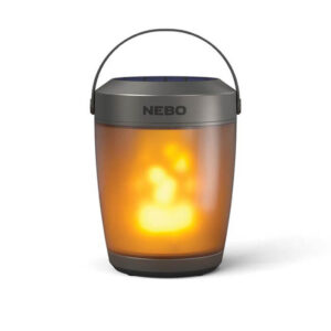 NEBO Solar Lantern with Glow and Flicker USB-C Rechargeable Outdoor Lantern (NEB-LTN-0006)