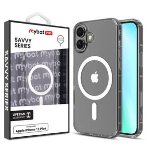 MyBat Pro Savvy Series MagSafe Case for iPhone 16 Plus - Clear (RIP16MCSFSST301)