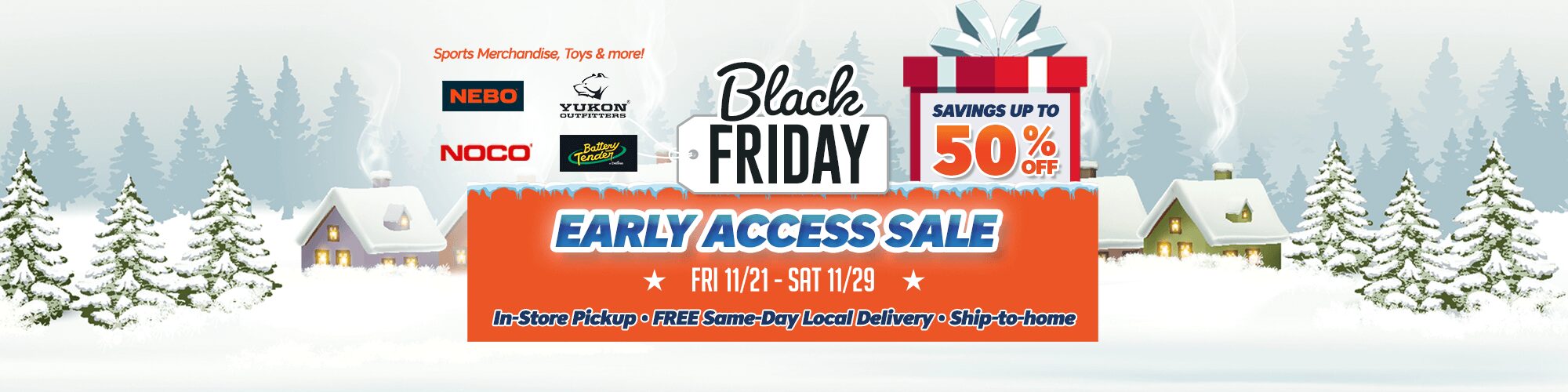 Black Friday Early Access Sale at Battery Joe through Saturday, November 29th!