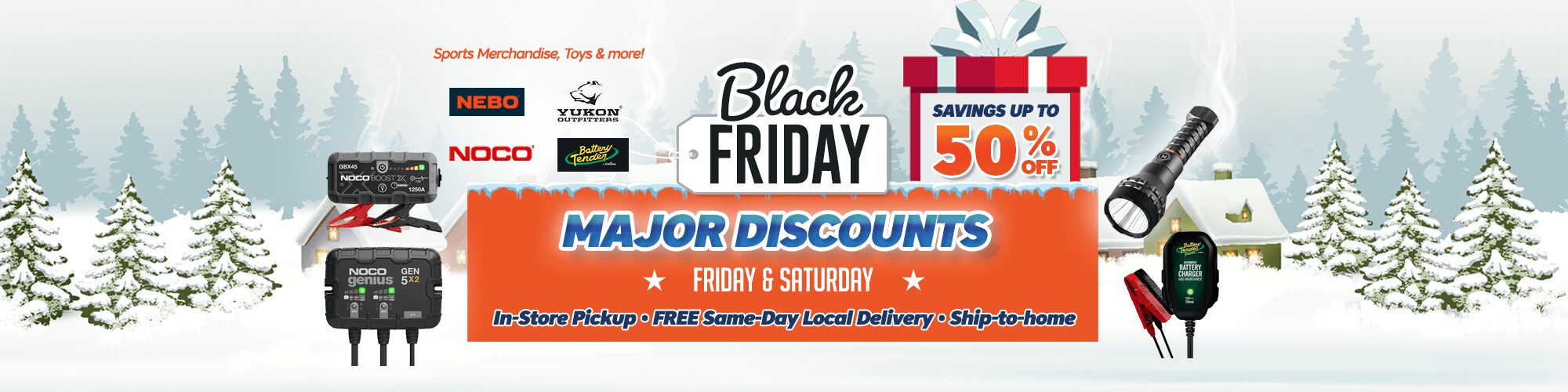 Black Friday Early Access Sale at Battery Joe through Saturday, November 29th!