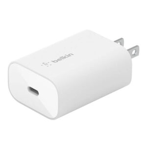 Belkin BoostCharge, USB-C PD 3.0 PPS Portable Wall Charger 25W (WCA004DQWH)