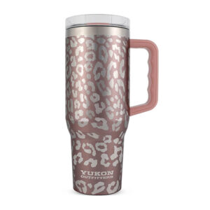 Yukon Outfitters 40oz Fit Forty Tumbler - Rose Gold Leopard (YH40RGL)