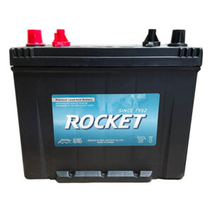 Rocket Group Size 24 Marine & RV Deep Cycle Battery, 12V 600CA 730MCA 140 RC, 6mo Warranty (RKT-DC24-6)