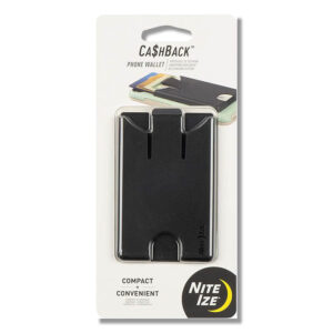 Nite Ize Ca$hBack Phone Wallet, Turn Your Phone Case Into A Wallet - Black (CBPW-01-R7)
