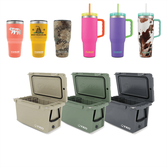 Drinkware and Coolers available at Battery Joe