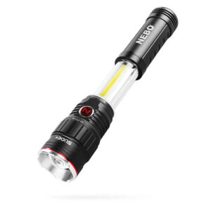 NEBO SLYDE+ 2nd Gen 400 Lumen 2-in-1 Sliding LED Flashlight and COB Work Light - Gray (NEB-WLT-0006)