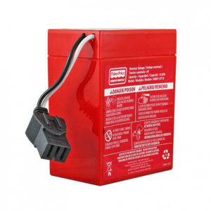 Official Mattel Power Wheels 6V 9.5Ah Red Rechargeable Battery - Genuine OEM Sealed Lead Acid Replacement (74522)