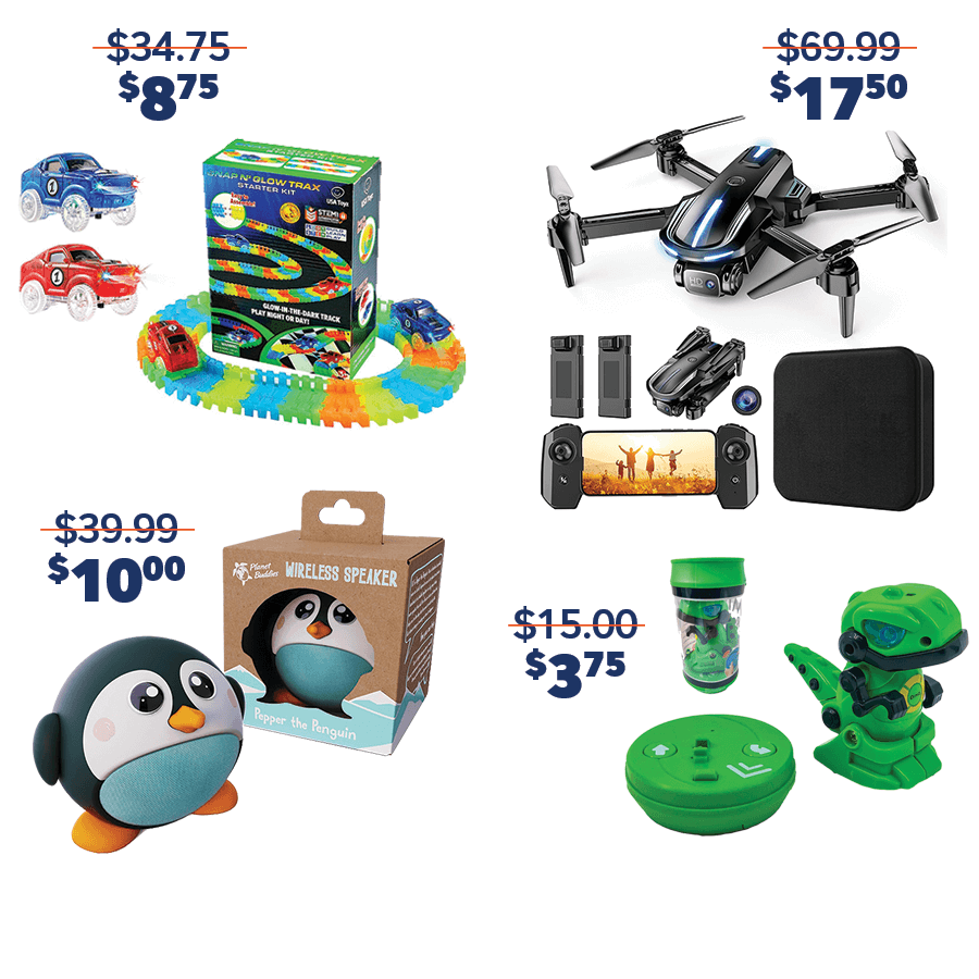 Toys and Drones special discounts at Battery Joe