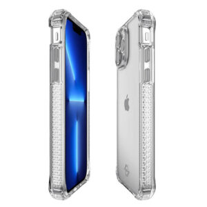ITSKINS iPhone 13 Pro Max Clear Case Hybrid R - 10ft Drop Protection Recycled Slim Transparent Hybrid Cover (AP2M-HBMKC-TRSP)