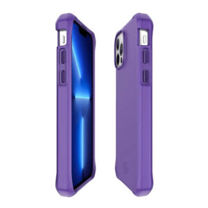 ITSKINS iPhone 13 Pro Max Purple Case - Slim Hybrid Drop Protection Cover (AP2M-HBURN-LIPP)