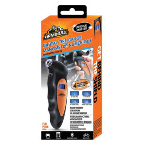 Armor All Digital Tire Pressure Gauge with Illuminated Nozzle 150 PSI LCD (ATD4-0114-BLK)