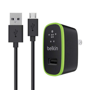 Belkin Universal Home Charger 10W 2.1A with Micro USB Cable Combo - Black (F8M667TT04-BLK)