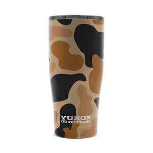 Yukon Outfitters Freedom 20 oz Tumbler Vintage Camo - Double Wall Vacuum Insulated Stainless Steel DuraGrip (MGYT20YV)