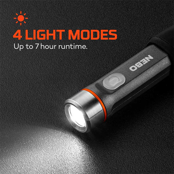 NEBO FRANKLIN Flexbrite 350 350 Lumen USB-C Rechargeable Flexible Neck Magnetic Task Light (NEB-FLT-1038)