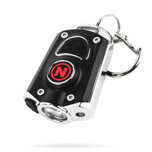 NEBO MYCRO 400 Lumen USB Rechargeable Turbo Keychain Flashlight with Red & Green Modes - Black (NEB-KEY-0003)
