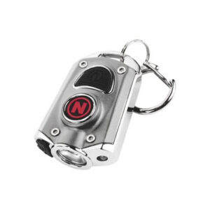 NEBO MYCRO Rechargeable Turbo Keychain Flashlight 400 Lumen with Red & Green Modes - Silver (NEB-KEY-0005)
