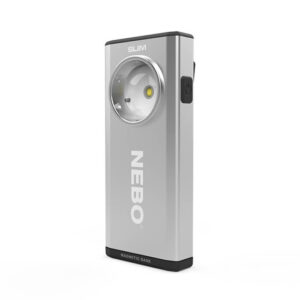 NEBO SLIM 500 Lumen USB Rechargeable Silver Pocket Light with Magnetic Base and Dimming (NEB-POC-0003)
