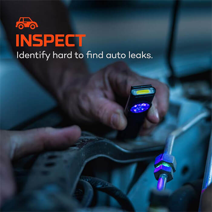 NEBO SLIM MINI UV 2-in-1 150 Lumen Rechargeable Pocket Light with Dual UV-A LEDs, Magnetic Base and Pocket Clip (NEB-POC-1005)