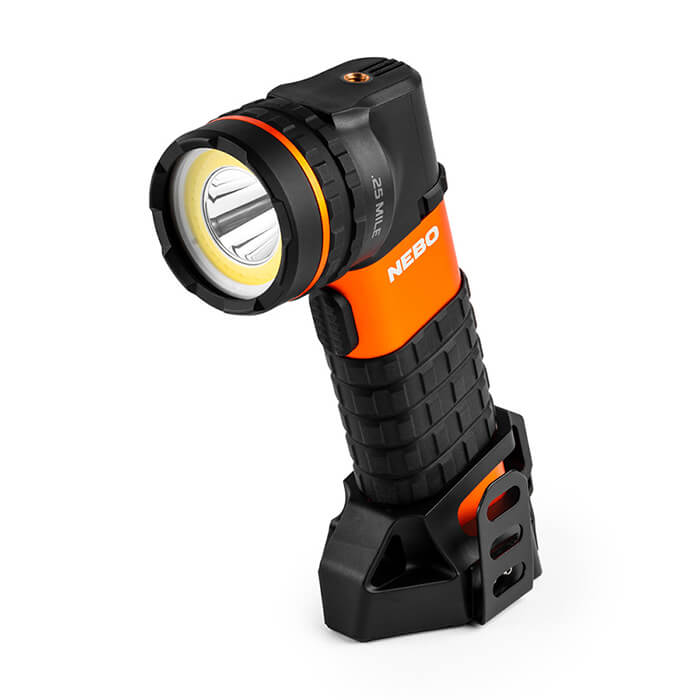 NEBO Master Series SL25 500 Lumen Waterproof Rechargeable Spotlight, 400m Beam, COB Flood Light, Power Bank (NEB-SPT-1005)