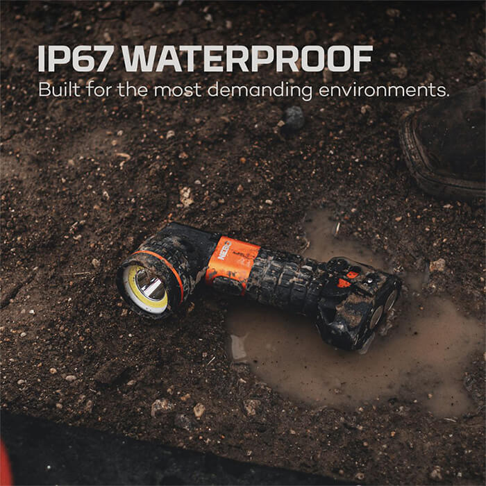 NEBO Master Series SL25 500 Lumen Waterproof Rechargeable Spotlight, 400m Beam, COB Flood Light, Power Bank (NEB-SPT-1005)