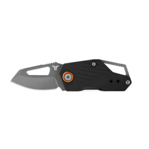 True Utility Berm Keychain Knife - Compact 1.5 Inch EDC Flipper Knife with Carabiner and Reversible Pocket Clip (TRU-FMK-0013)
