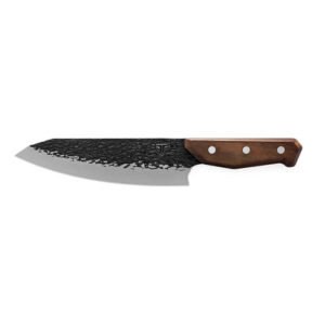 True Utility Primal Forge Chef Knife - Rustic Cutlery with 5Cr15MoV Steel & Monzo Wood Handle (TRU-FXK-0007)