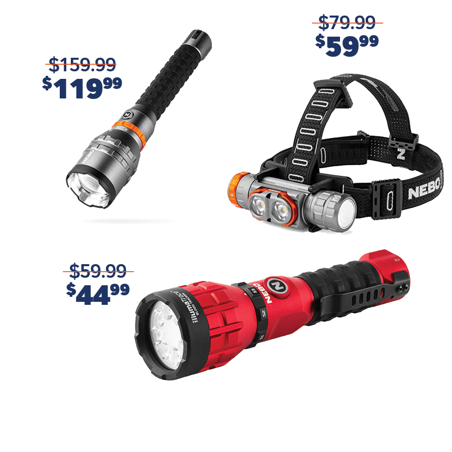 NEBO special discounts at Battery Joe