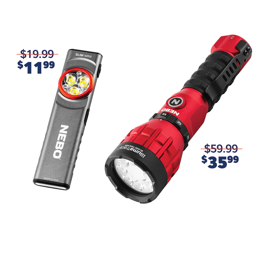 NEBO special discounts at Battery Joe