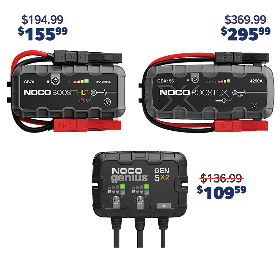 NOCO special discounts at Battery Joe