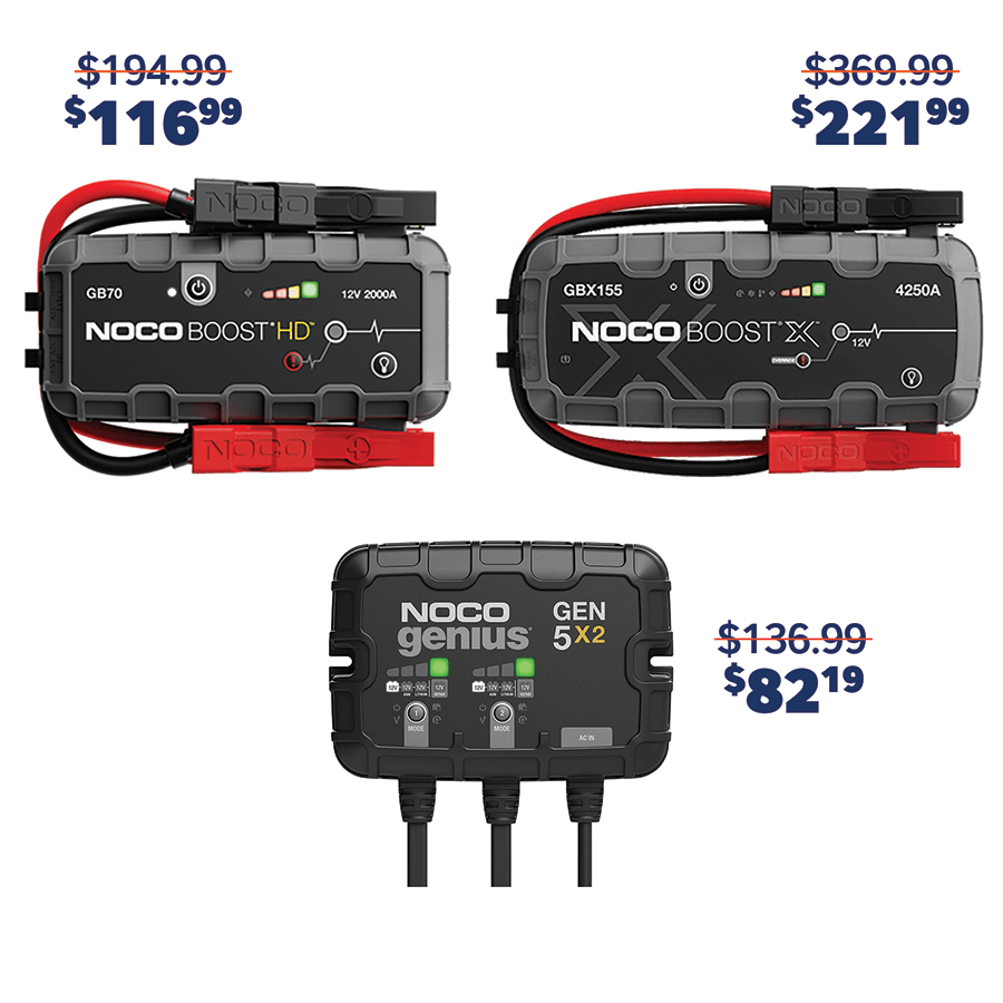 NOCO special discounts at Battery Joe
