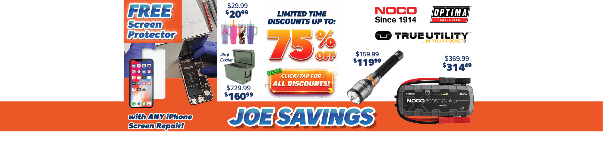 Discount Savings at Battery Joe - Save up to 75% In-Store and Online in 2026