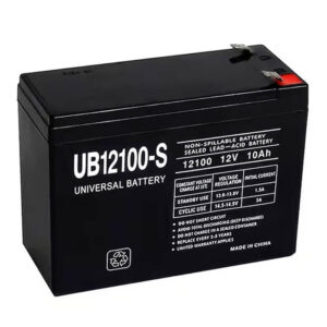 UPG 12V 10Ah F2 Terminal AGM Sealed Lead Acid Rechargeable Battery (UB12100-F2)