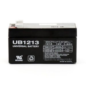 UPG UB1213 12V 1.3Ah F1 Terminal AGM Sealed Lead Acid Rechargeable Battery (UB1213-F1)