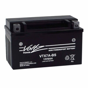 Voltz VTX7A-BS AGM Powersport Battery - Group 7A Sealed Maintenance Free (VTX7A-BS)